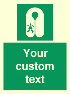 Custom sign safe condition Child's lifejacket