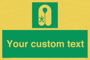 Custom sign safe condition Child's lifejacket