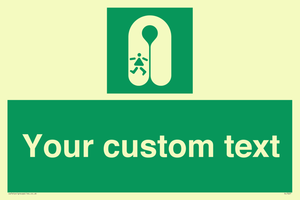 Custom sign safe condition Child's lifejacket