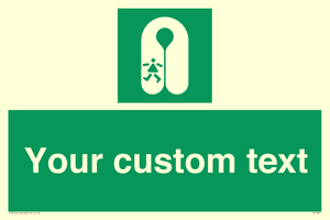 Custom sign safe condition Child's lifejacket
