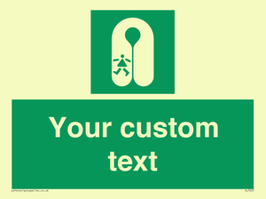 Custom sign safe condition Child's lifejacket