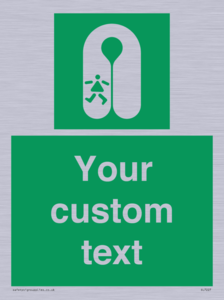 Custom sign safe condition Child's lifejacket