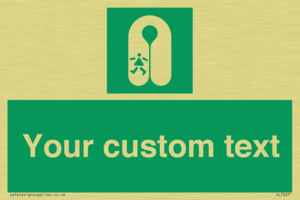 Custom sign safe condition Child's lifejacket