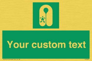 Custom sign safe condition Child's lifejacket