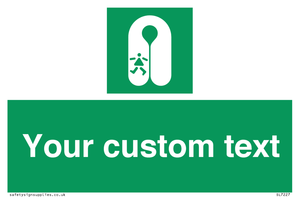 Custom sign safe condition Child's lifejacket