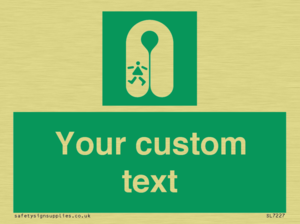 Custom sign safe condition Child's lifejacket