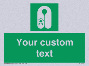 Custom sign safe condition Child's lifejacket