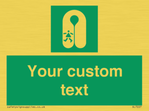 Custom sign safe condition Child's lifejacket