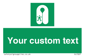 Custom sign safe condition Child's lifejacket