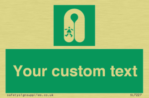Custom sign safe condition Child's lifejacket