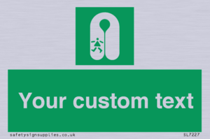 Custom sign safe condition Child's lifejacket