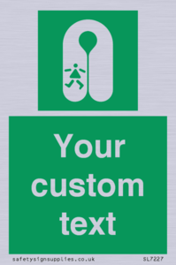 Custom sign safe condition Child's lifejacket