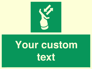 Custom sign safe condition Search and rescue transponder