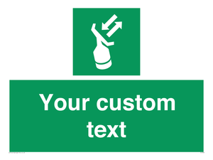 Custom sign safe condition Search and rescue transponder