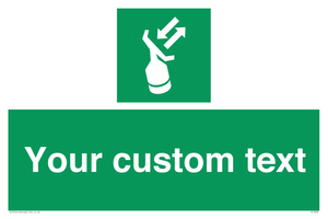 Custom sign safe condition Search and rescue transponder