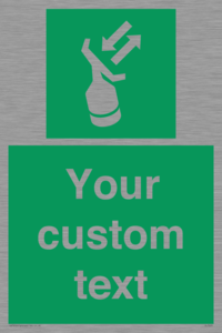 Custom sign safe condition Search and rescue transponder