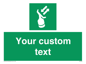 Custom sign safe condition Search and rescue transponder