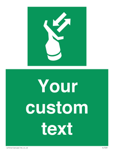 Custom sign safe condition Search and rescue transponder