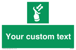 Custom sign safe condition Search and rescue transponder