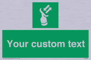 Custom sign safe condition Search and rescue transponder