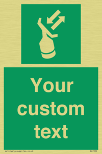 Custom sign safe condition Search and rescue transponder