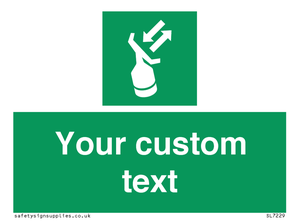 Custom sign safe condition Search and rescue transponder