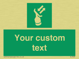 Custom sign safe condition Search and rescue transponder