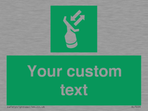 Custom sign safe condition Search and rescue transponder