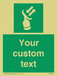 Custom sign safe condition Search and rescue transponder