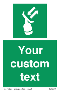 Custom sign safe condition Search and rescue transponder