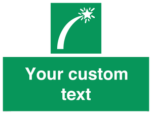 Custom sign safe condition Survival craft distress signal