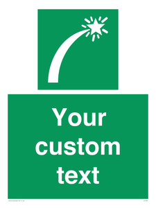 Custom sign safe condition Survival craft distress signal