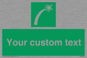 Custom sign safe condition Survival craft distress signal