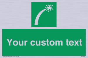 Custom sign safe condition Survival craft distress signal