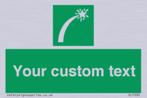 Custom sign safe condition Survival craft distress signal