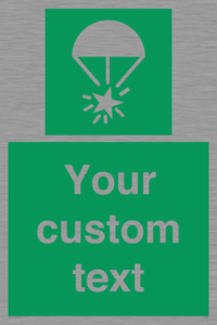 Custom sign safe condition Rocket parachute flare