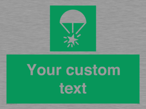 Custom sign safe condition Rocket parachute flare