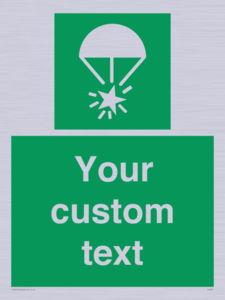 Custom sign safe condition Rocket parachute flare