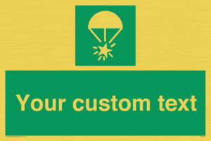 Custom sign safe condition Rocket parachute flare