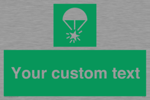 Custom sign safe condition Rocket parachute flare