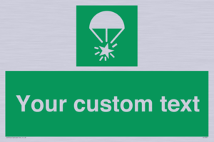 Custom sign safe condition Rocket parachute flare