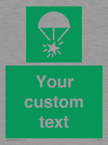 Custom sign safe condition Rocket parachute flare