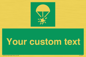 Custom sign safe condition Rocket parachute flare
