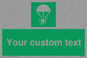 Custom sign safe condition Rocket parachute flare