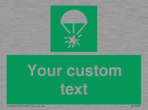 Custom sign safe condition Rocket parachute flare