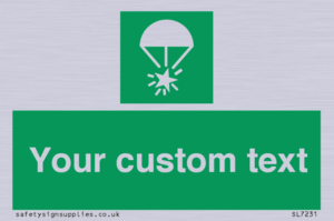 Custom sign safe condition Rocket parachute flare