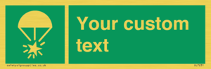 Custom sign safe condition Rocket parachute flare
