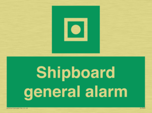 Shipboard general alarm