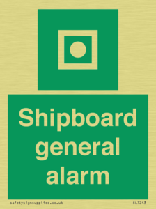 Shipboard general alarm