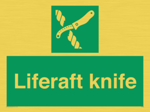 Liferaft knife